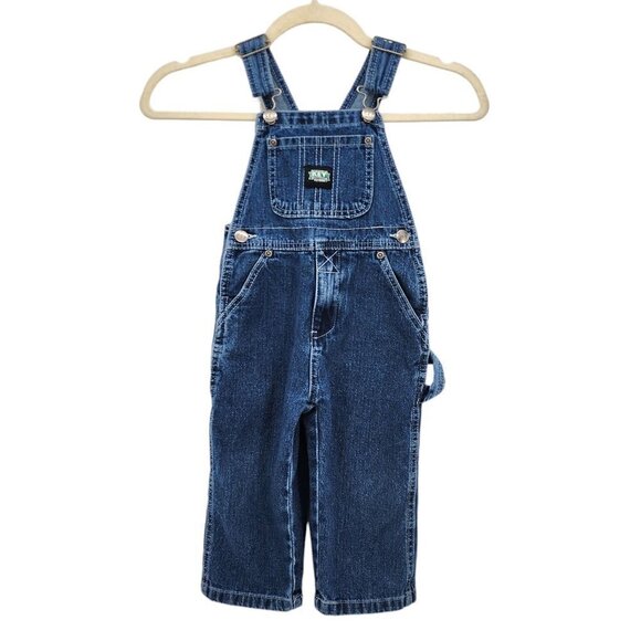 Key Apparel Imperial Denim Jean Overall Carpenter Bibs Child Toddler 2T - Picture 1 of 8